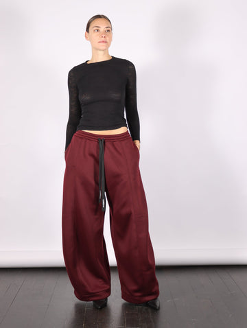 Round Leg Lounge Pants in Bordeaux by Melitta Baumeister-Melitta Baumeister-Idlewild