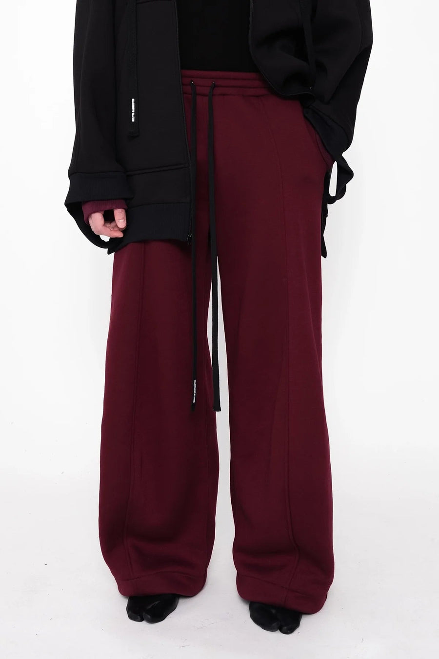 Round Leg Lounge Pants in Bordeaux by Melitta Baumeister