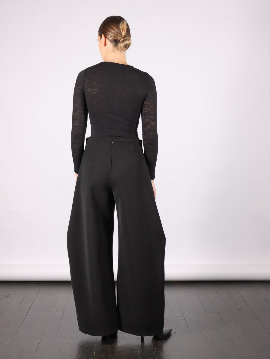 Rounded Tailored Trousers in Black by A.W.A.K.E. Mode-A.W.A.K.E. Mode-Idlewild