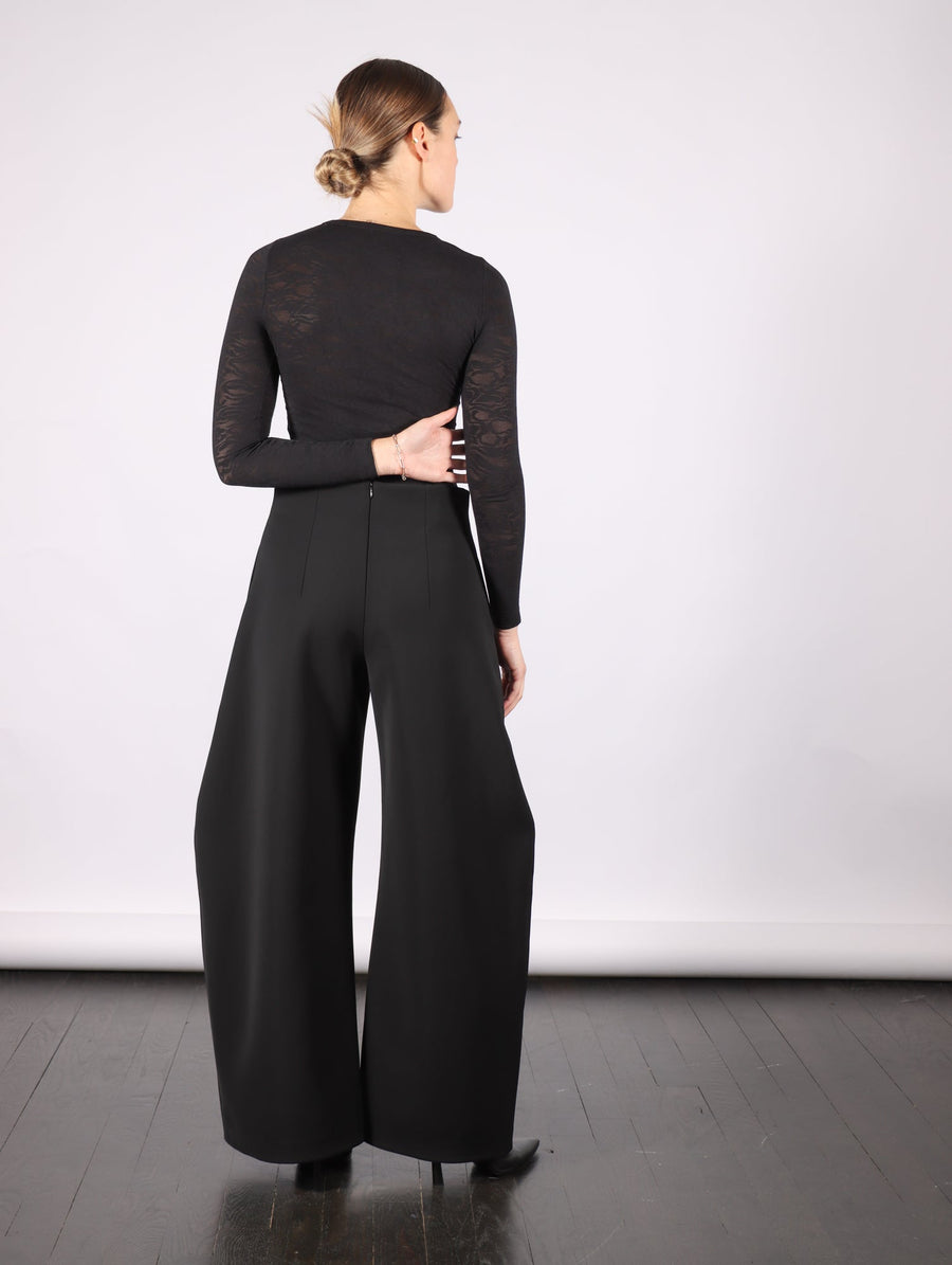Rounded Tailored Trousers in Black by A.W.A.K.E. Mode-A.W.A.K.E. Mode-Idlewild