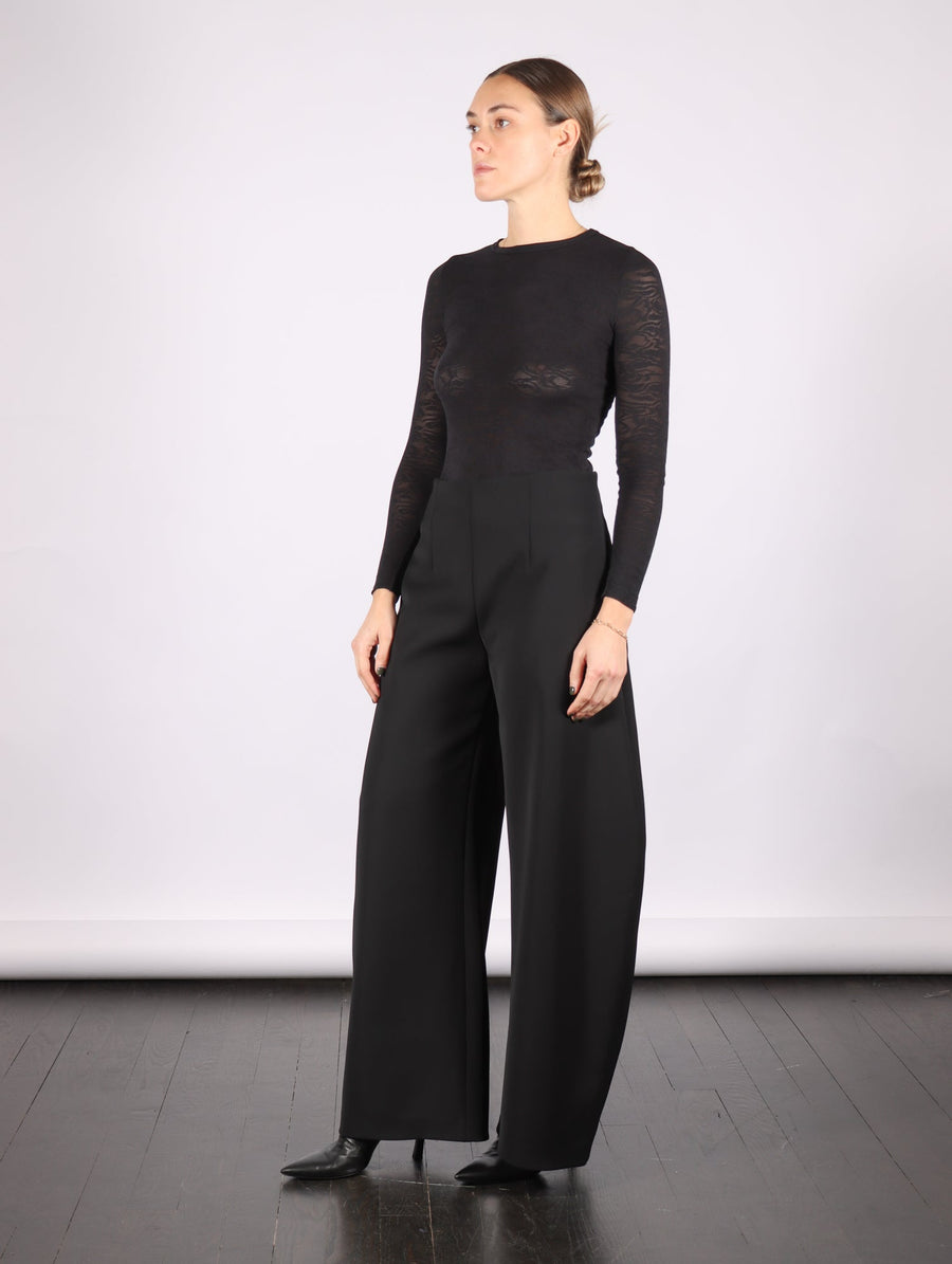 Rounded Tailored Trousers in Black by A.W.A.K.E. Mode-A.W.A.K.E. Mode-Idlewild