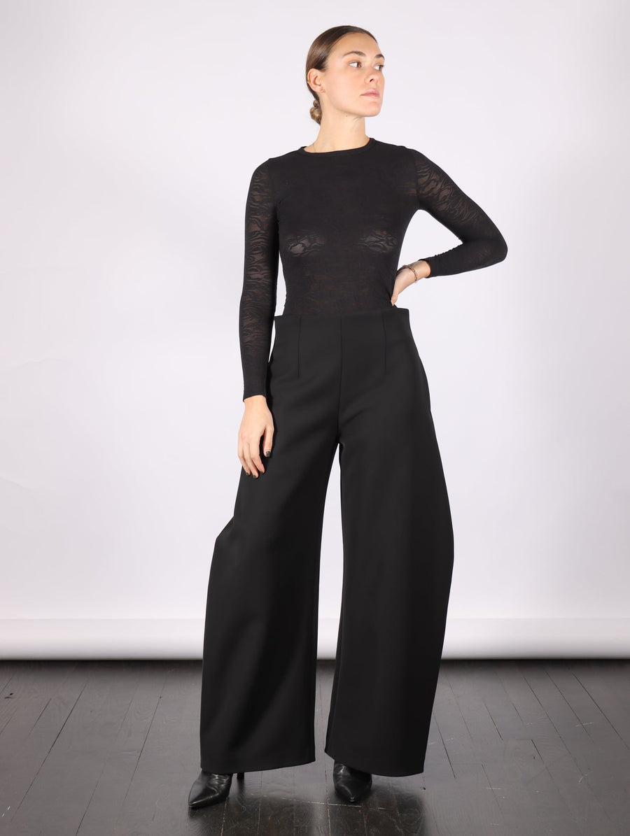 Rounded Tailored Trousers in Black by A.W.A.K.E. Mode-A.W.A.K.E. Mode-Idlewild