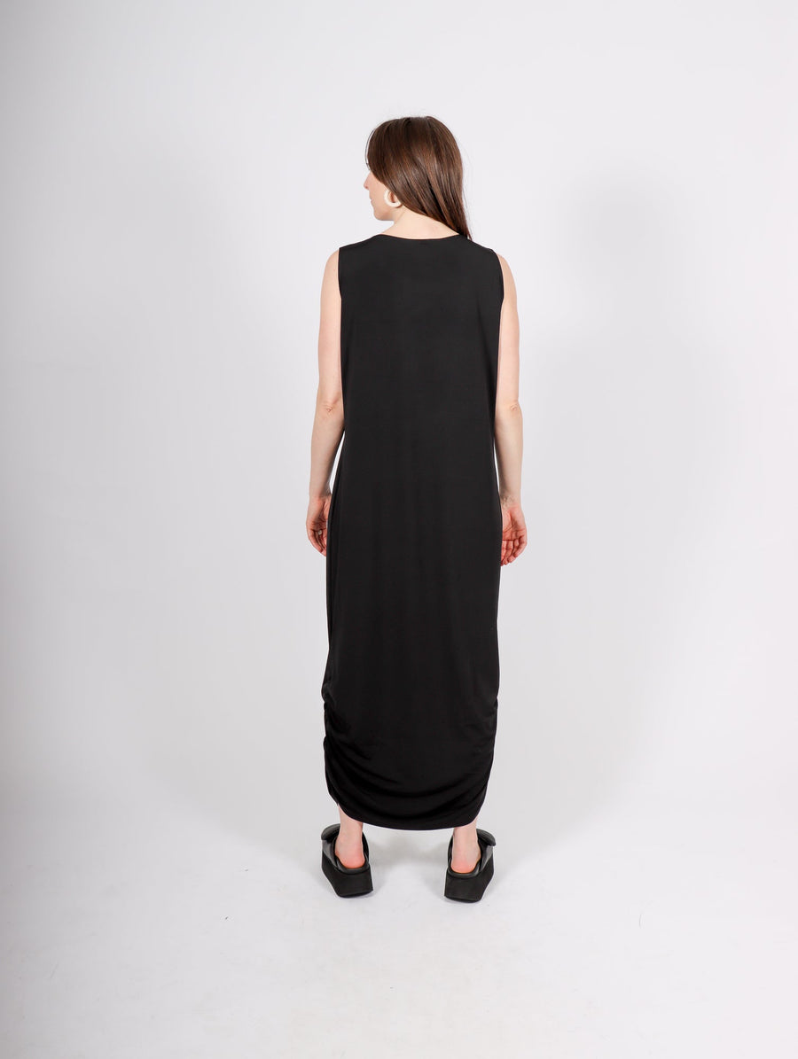 Ruched Jersey Tank Dress in Black by Planet-Planet-Idlewild