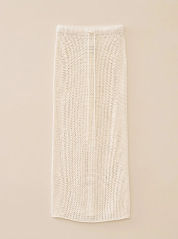 Net Skirt in Bone by Lauren Manoogian