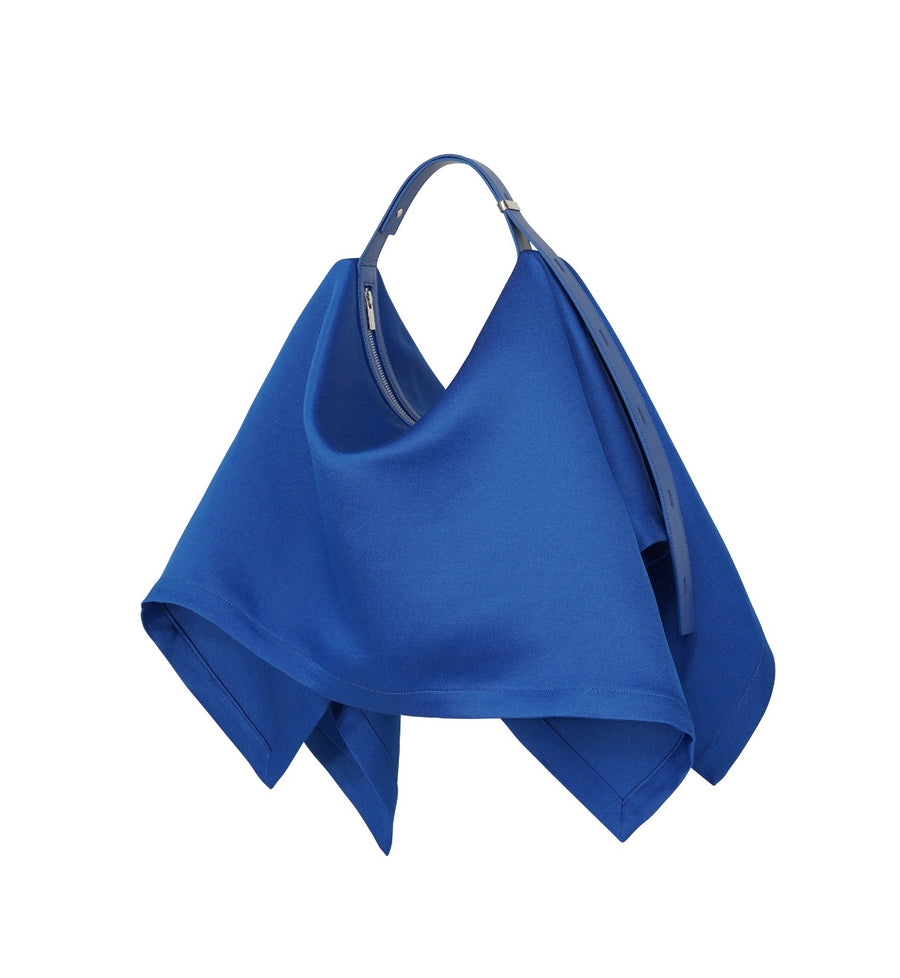 Enveloping Square Bag in Blue by Issey Miyake-Idlewild