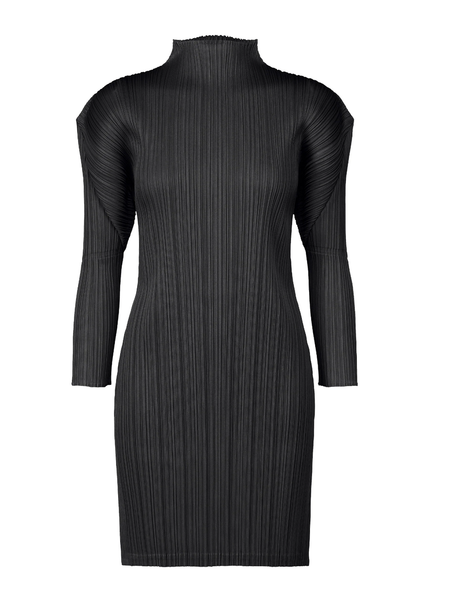 Monthly Colors February Tunic in Black by Pleats Please Issey Miyake-Idlewild