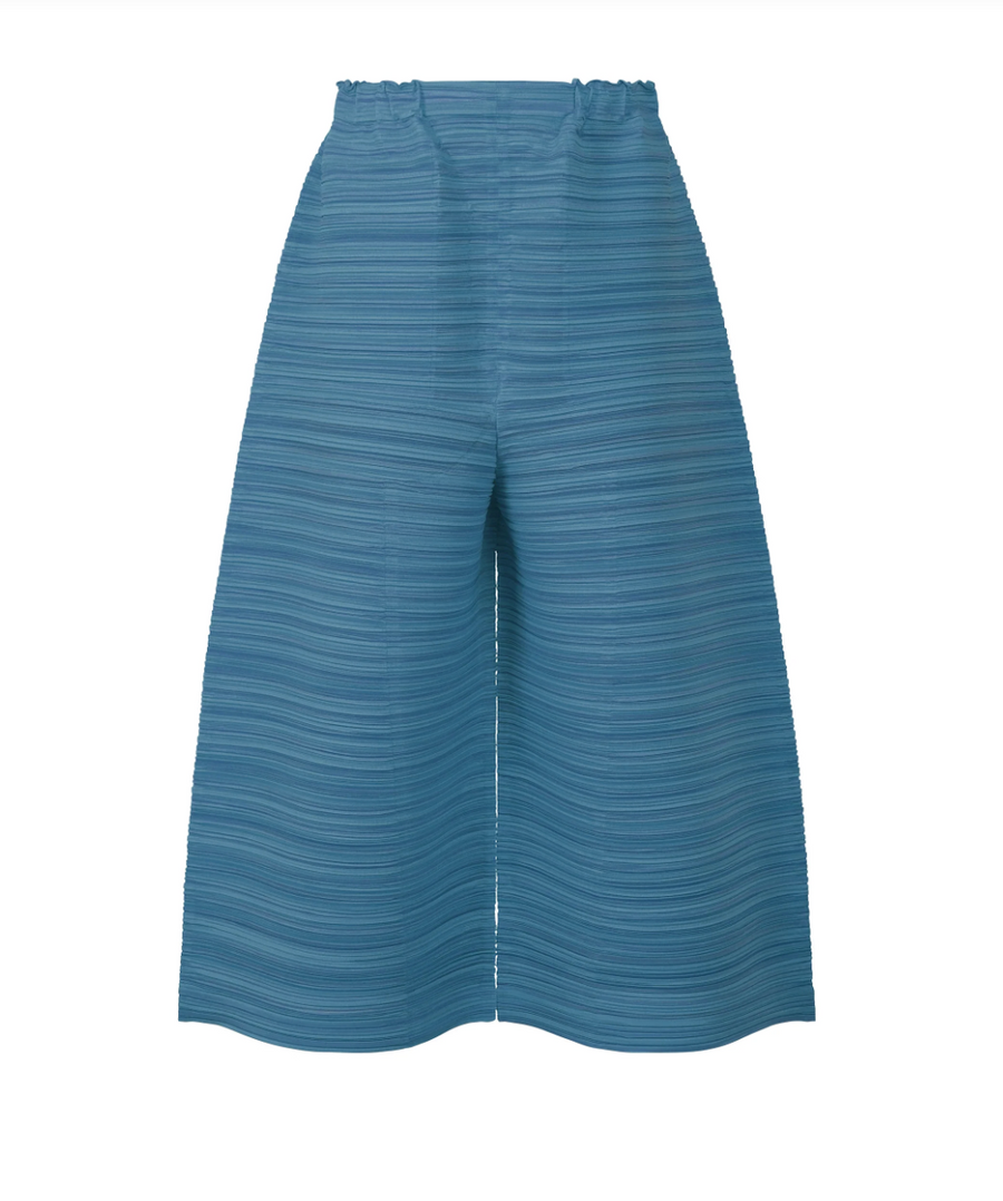 Sheer Bounce Pants in Blue Salt by Pleats Please Issey Miyake-Idlewild