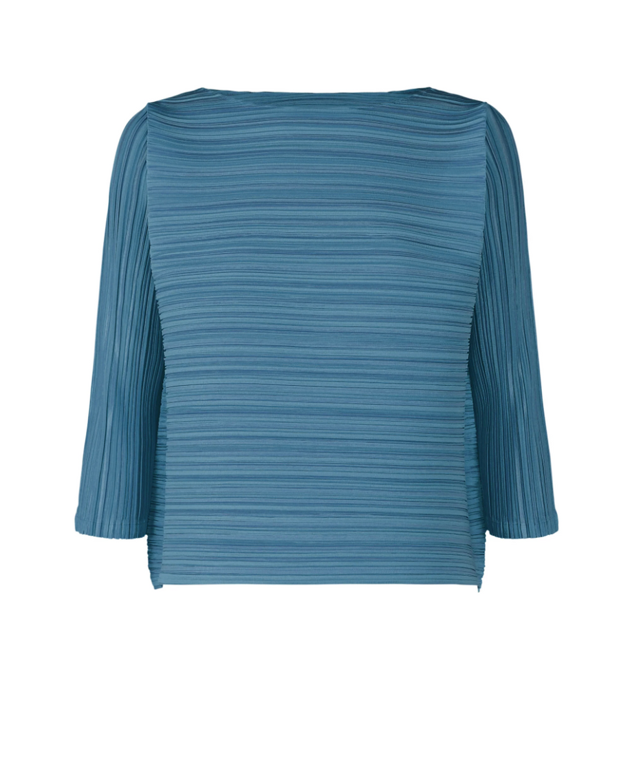 Sheer Bounce Top in Blue Salt by Pleats Please Issey Miyake-Idlewild