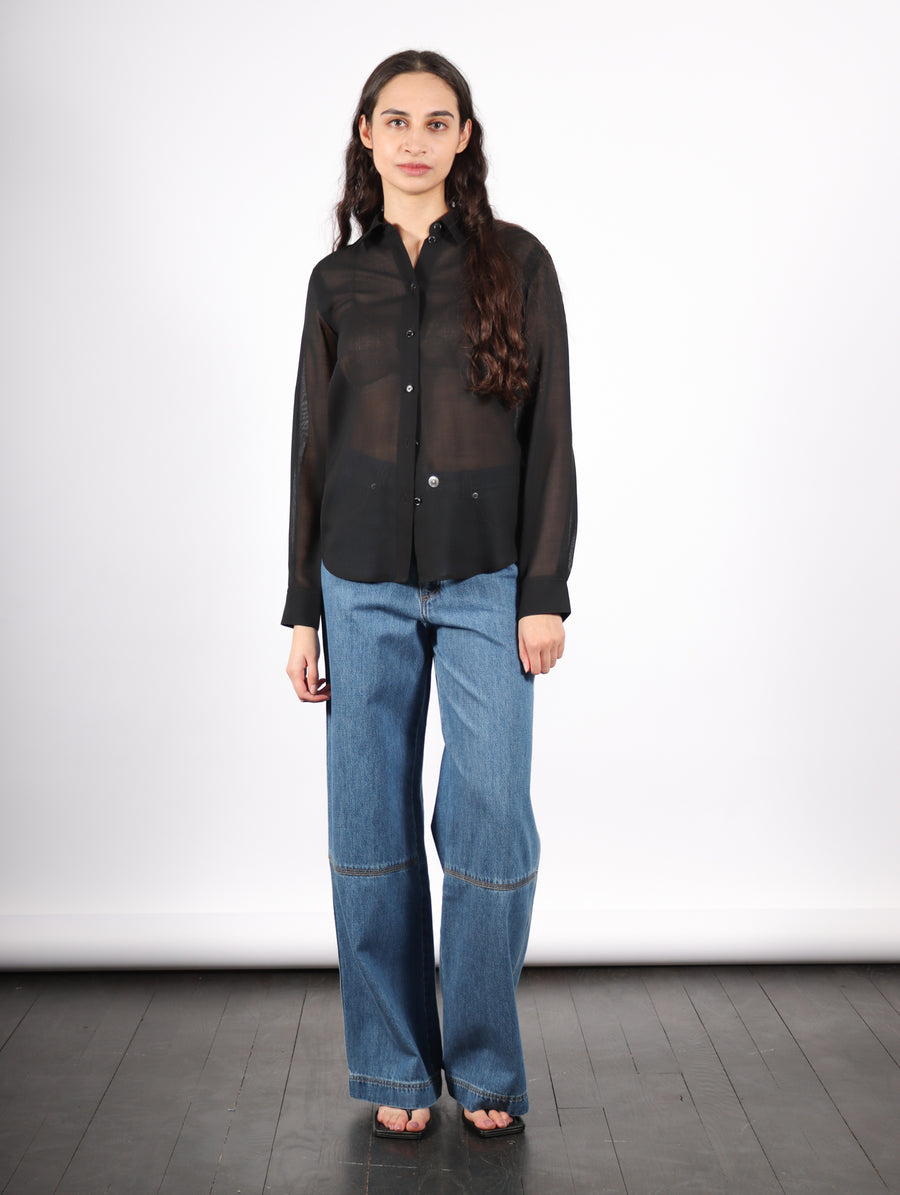 Sheer Classic Shirt in Black by Helmut Lang-Helmut Lang-Idlewild