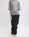 Sheer Wool Gauze Easy T in Heather Grey by Tibi-Tops-Tibi-Idlewild