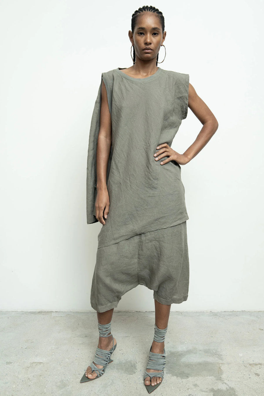 Shift Shirt in Slate by Nicholas K-Tops-Nicholas K-Idlewild