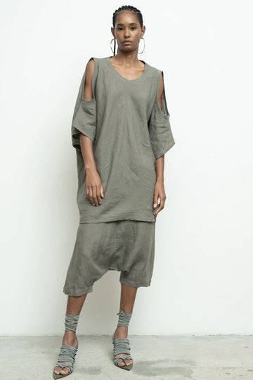 Shift Shirt in Slate by Nicholas K-Tops-Nicholas K-Idlewild