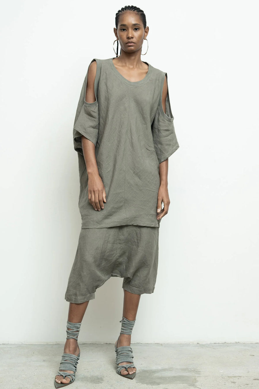 Shift Shirt in Slate by Nicholas K-Tops-Nicholas K-Idlewild