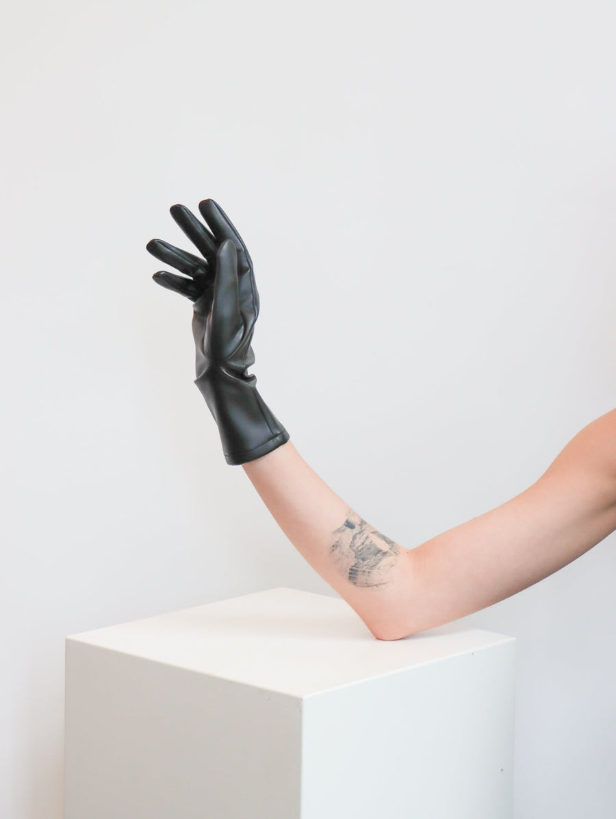 Short Skin Gloves in Black by Issey Miyake-Issey Miyake-Idlewild