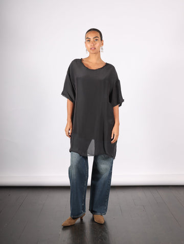 Short Sleeve T-Shirt in Black by Sanctamuerte-SANCTAMUERTE-Idlewild