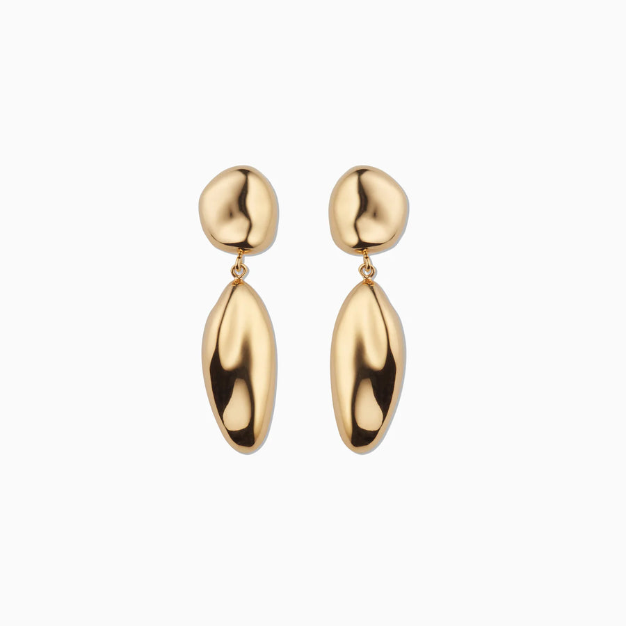Short Patrice Earrings in Gold Vermeil by Agmes-Idlewild