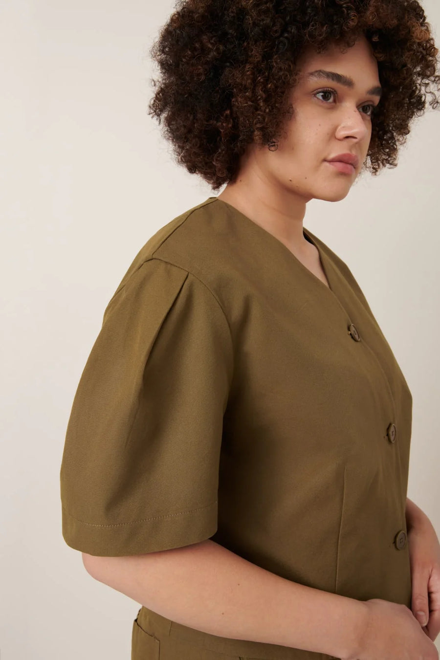 Sienna Top in Dark Spice by Kowtow-Tops-Kowtow-Idlewild