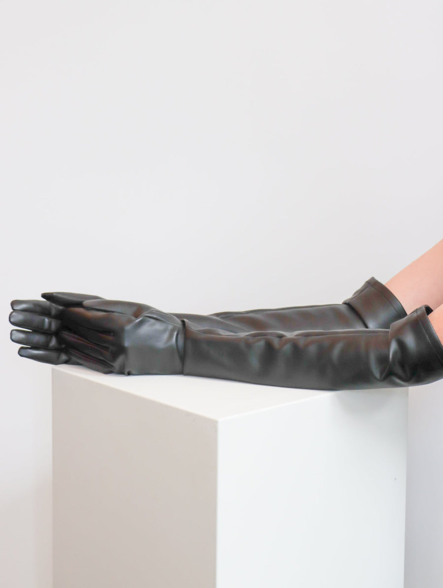 Skin Gloves in Black by Issey Miyake-Issey Miyake-Idlewild