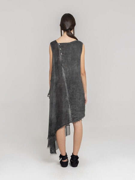 Sleeveless Midi Dress in Anthracite by Sanctamuerte-Dresses-SANCTAMUERTE-Idlewild