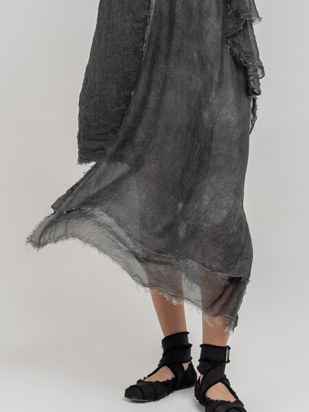 Sleeveless Midi Dress in Anthracite by Sanctamuerte-Dresses-SANCTAMUERTE-Idlewild