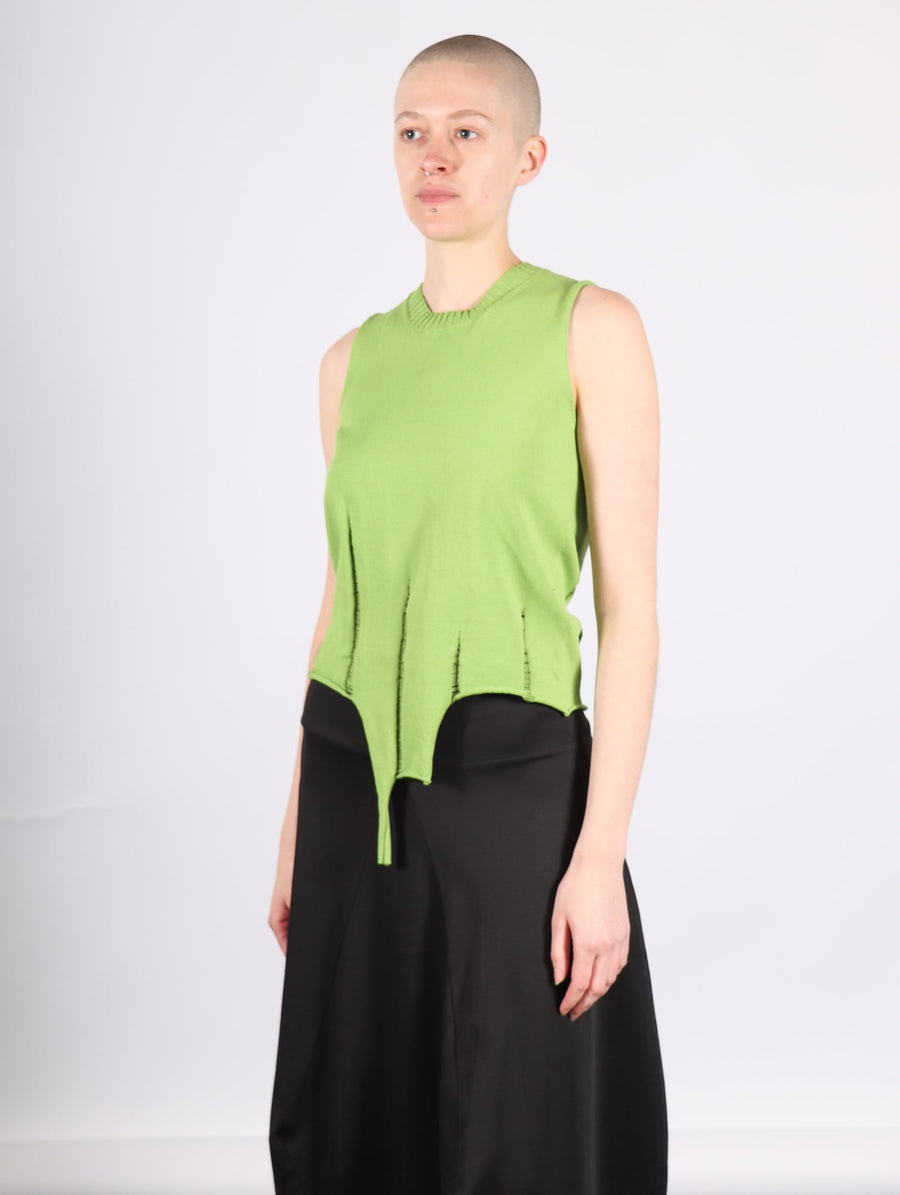 Sleeveless Top in Leaf by Serien°umerica-Idlewild