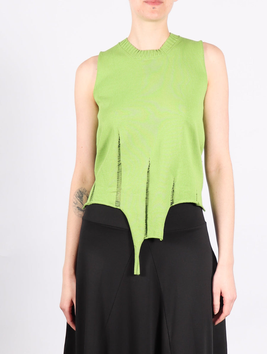 Sleeveless Top in Leaf by Serien°umerica-Idlewild