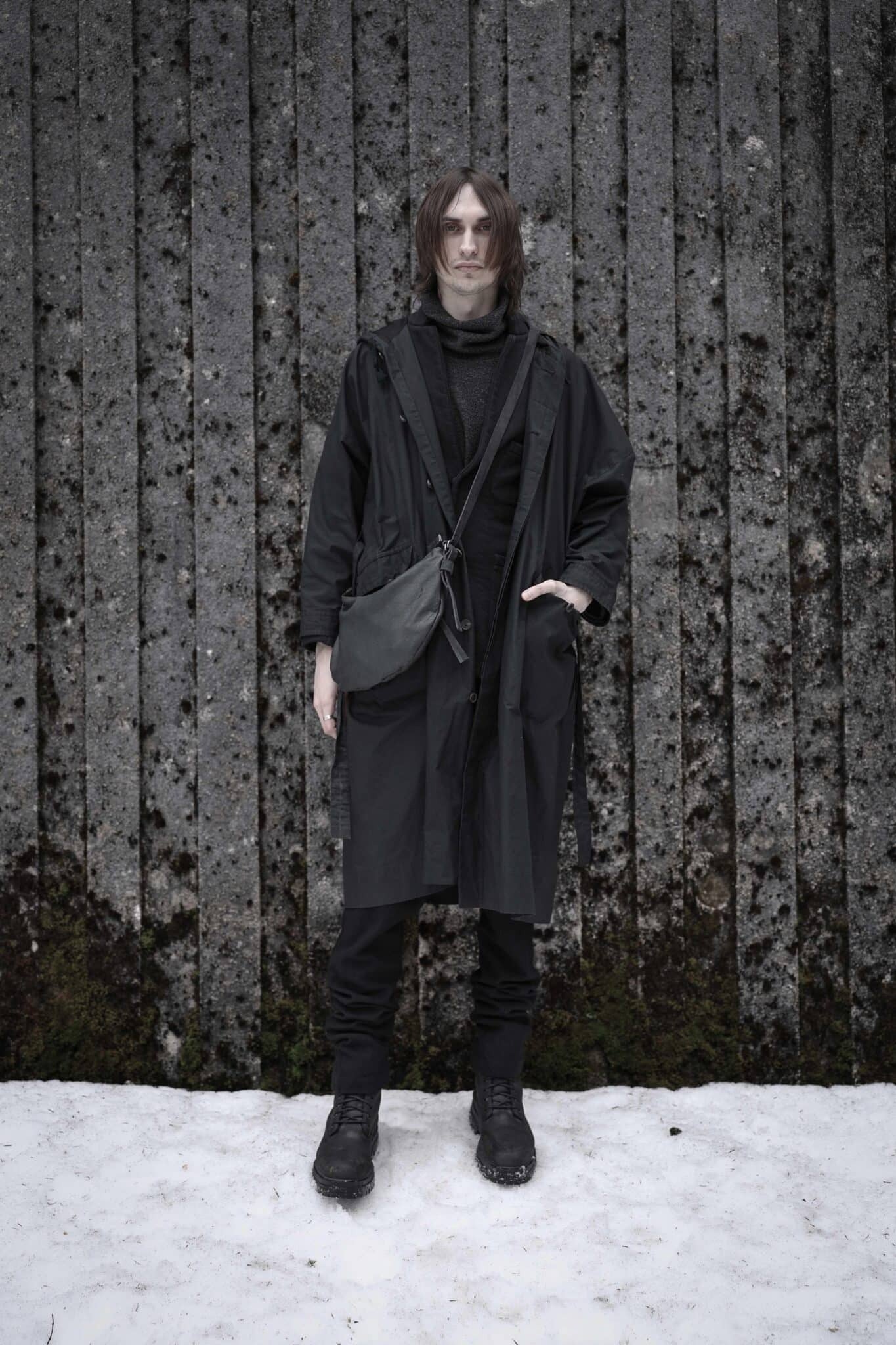 Small Moon Bag in Black by Miranda Kaloudis-Bags-MDK-Idlewild