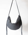 Small Moon Bag in Black by Miranda Kaloudis-Bags-MDK-Idlewild