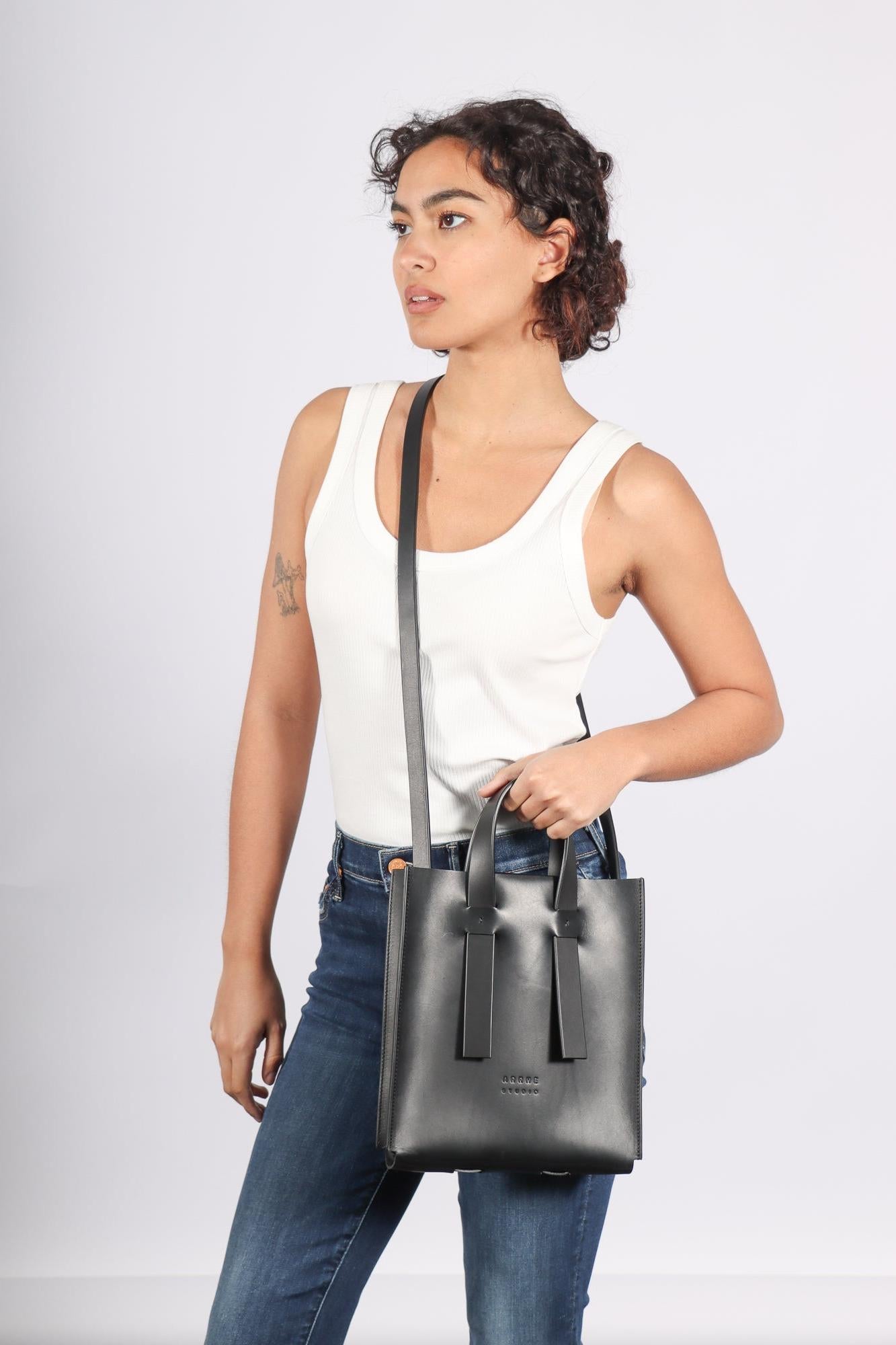 Small Tote in Black by Arrhe Studio-Idlewild