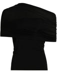 Soft Cloud Sash Top in Black by Helmut Lang-Tops-Helmut Lang-Idlewild