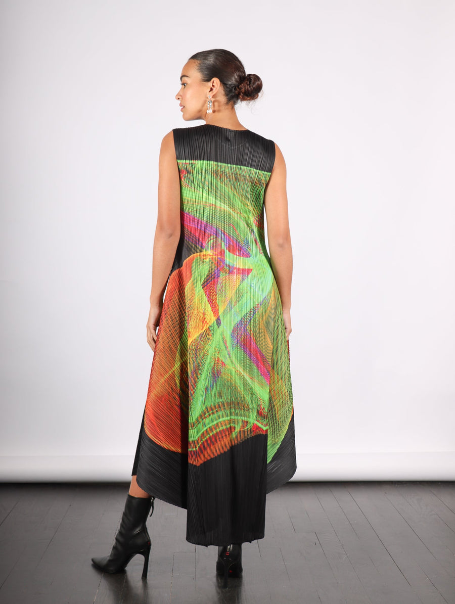 Spectrum Dress in Bright Green by Pleats Please Issey Miyake-Pleats Please Issey Miyake-Idlewild