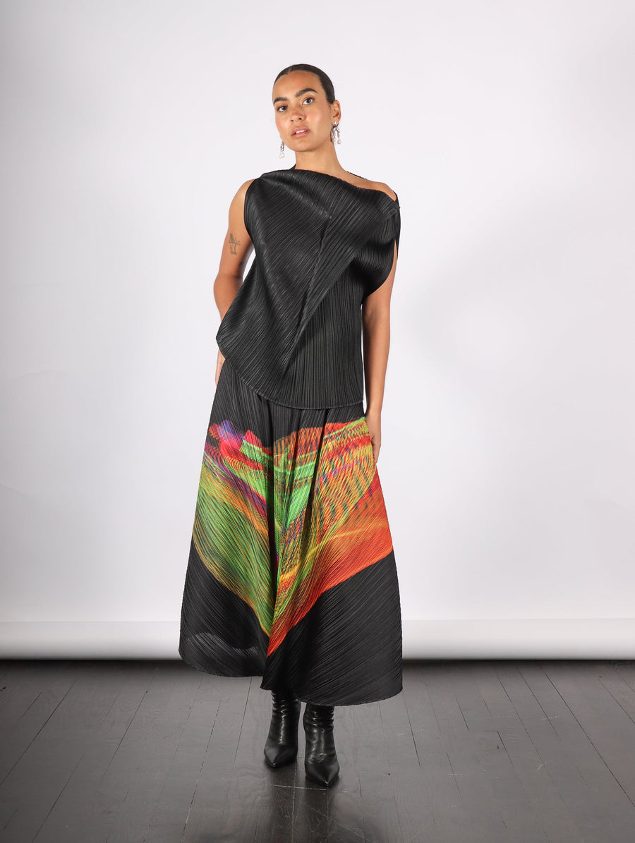 Spectrum Skirt in Bright Green by Pleats Please Issey Miyake-Pleats Please Issey Miyake-Idlewild