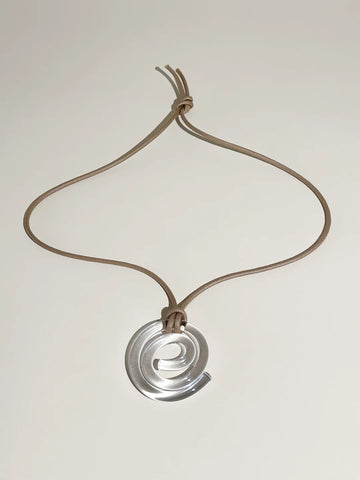 Spiral Necklace in Dark Brown by Corey Moranis-Jewelry-Corey Moranis-Idlewild