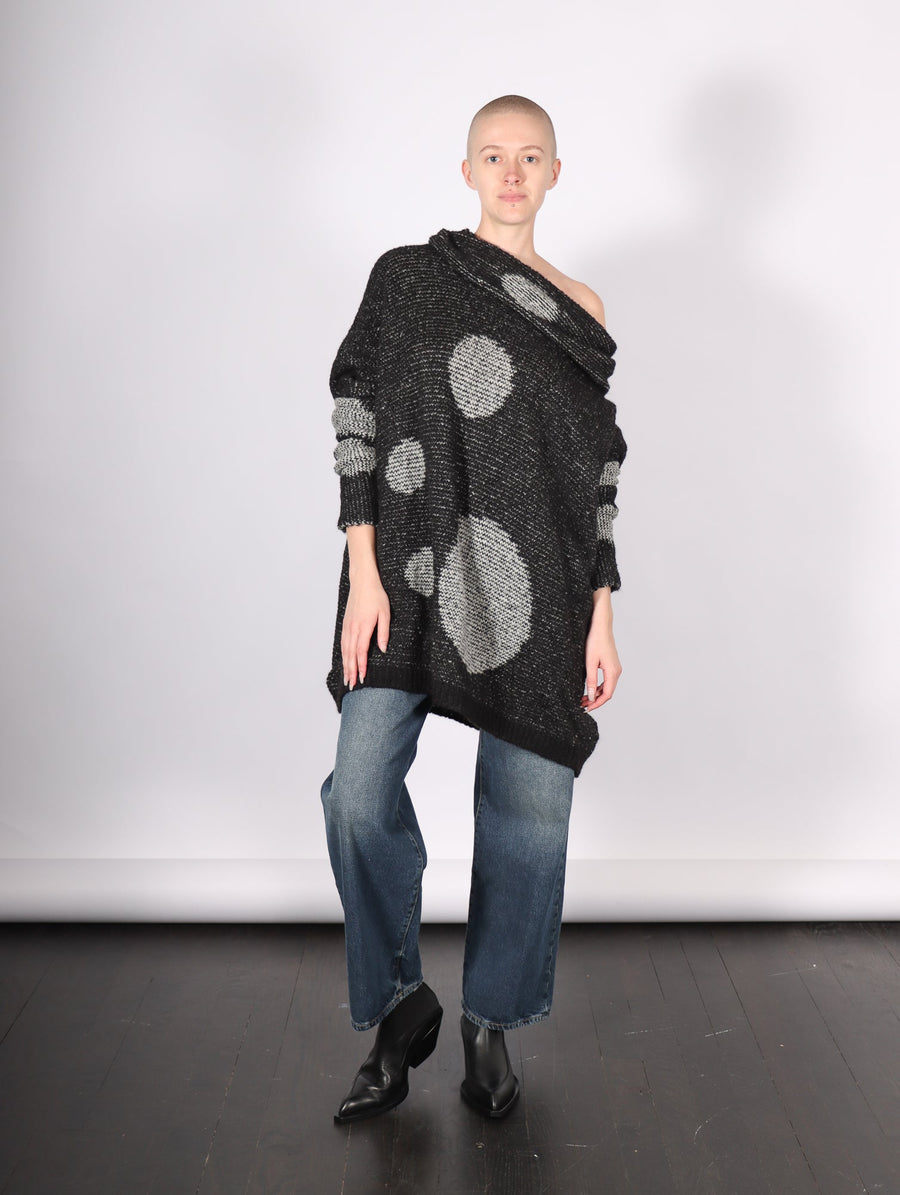 Spot Sweater Black & Light Gray by Amano by Lorena Laing