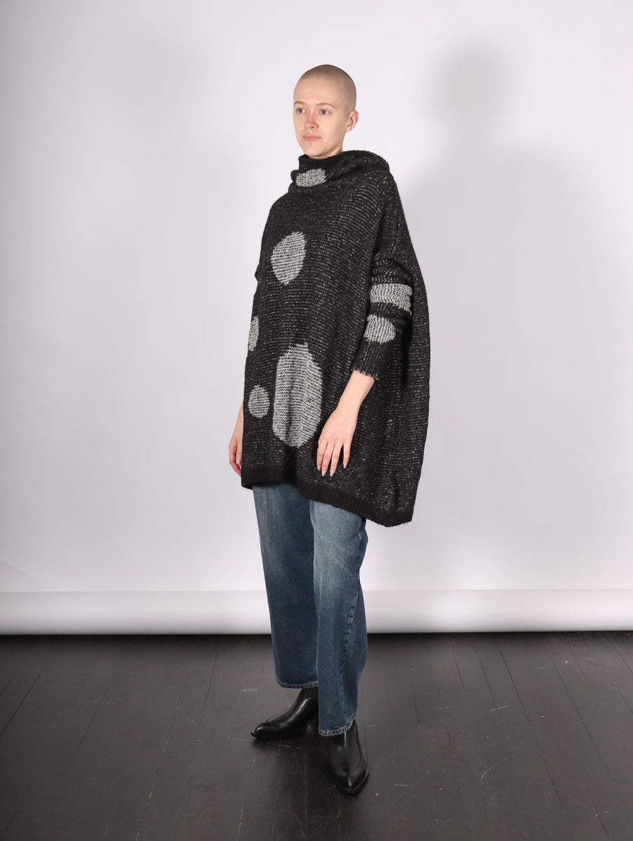 Spot Sweater Black & Light Gray by Amano by Lorena Laing