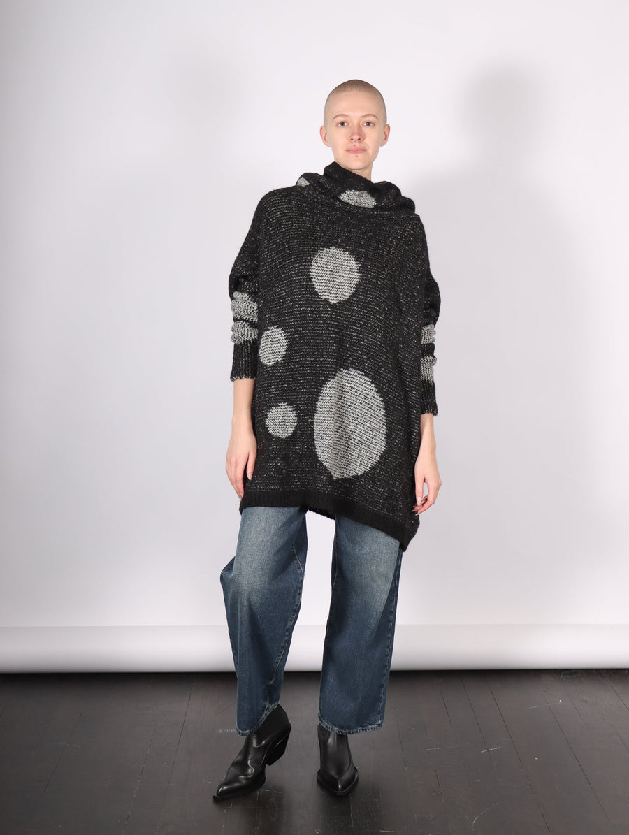 Spot Sweater Black & Light Gray by Amano by Lorena Laing