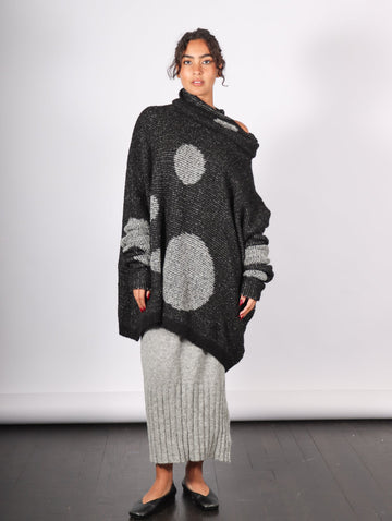 Spot Sweater Black & Light Gray by Amano by Lorena Laing