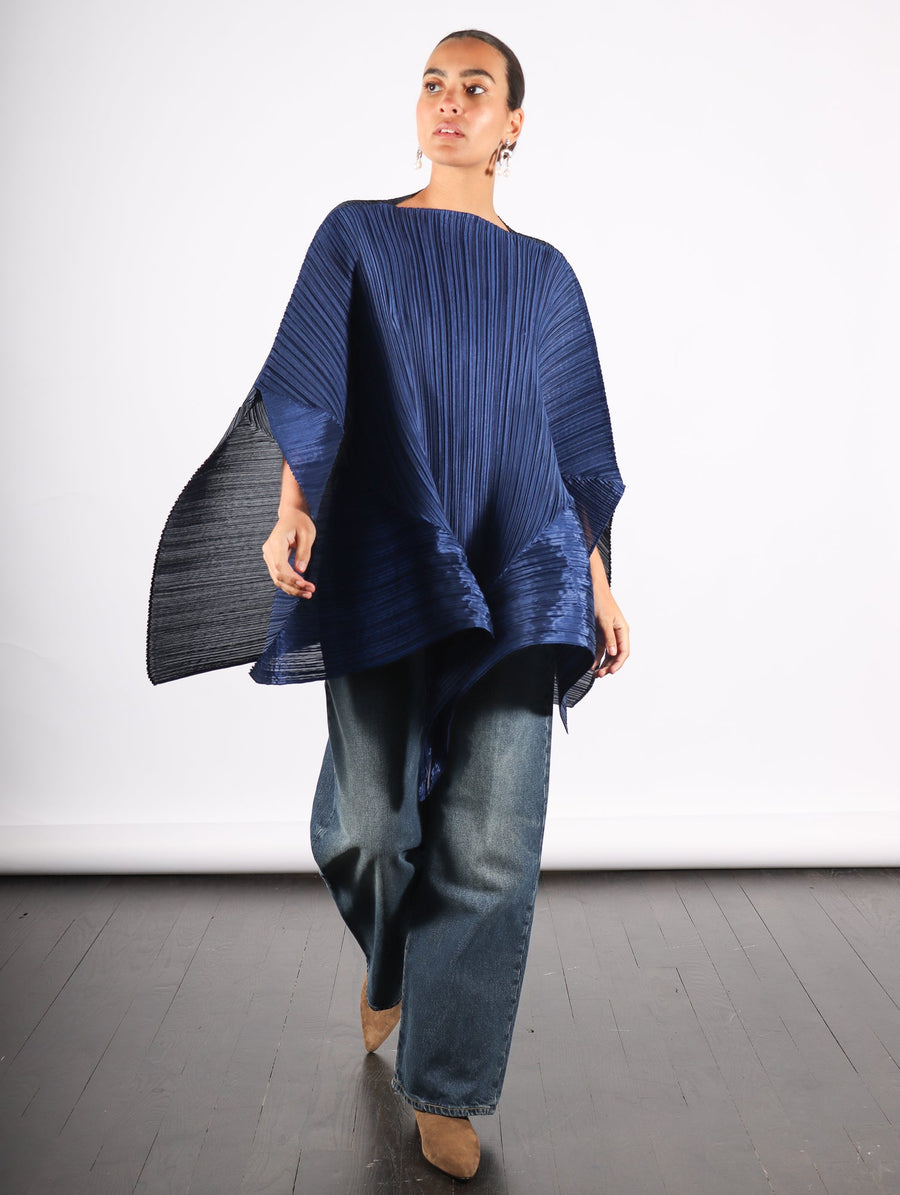 Stella Scarf in Dark Navy by Pleats Please Issey Miyake-Pleats Please Issey Miyake-Idlewild