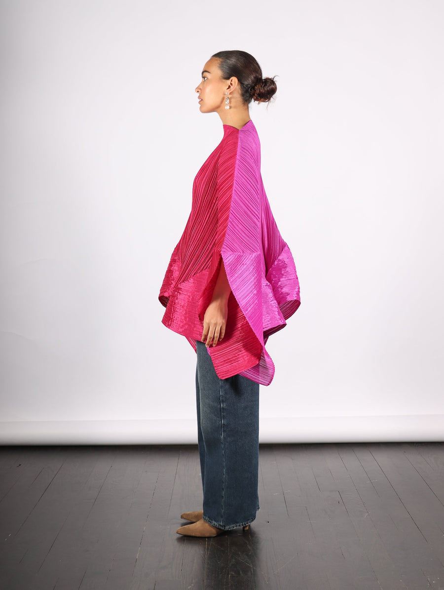 Stella Scarf in Magenta by Pleats Please Issey Miyake