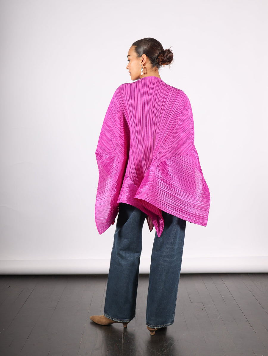 Stella Scarf in Magenta by Pleats Please Issey Miyake