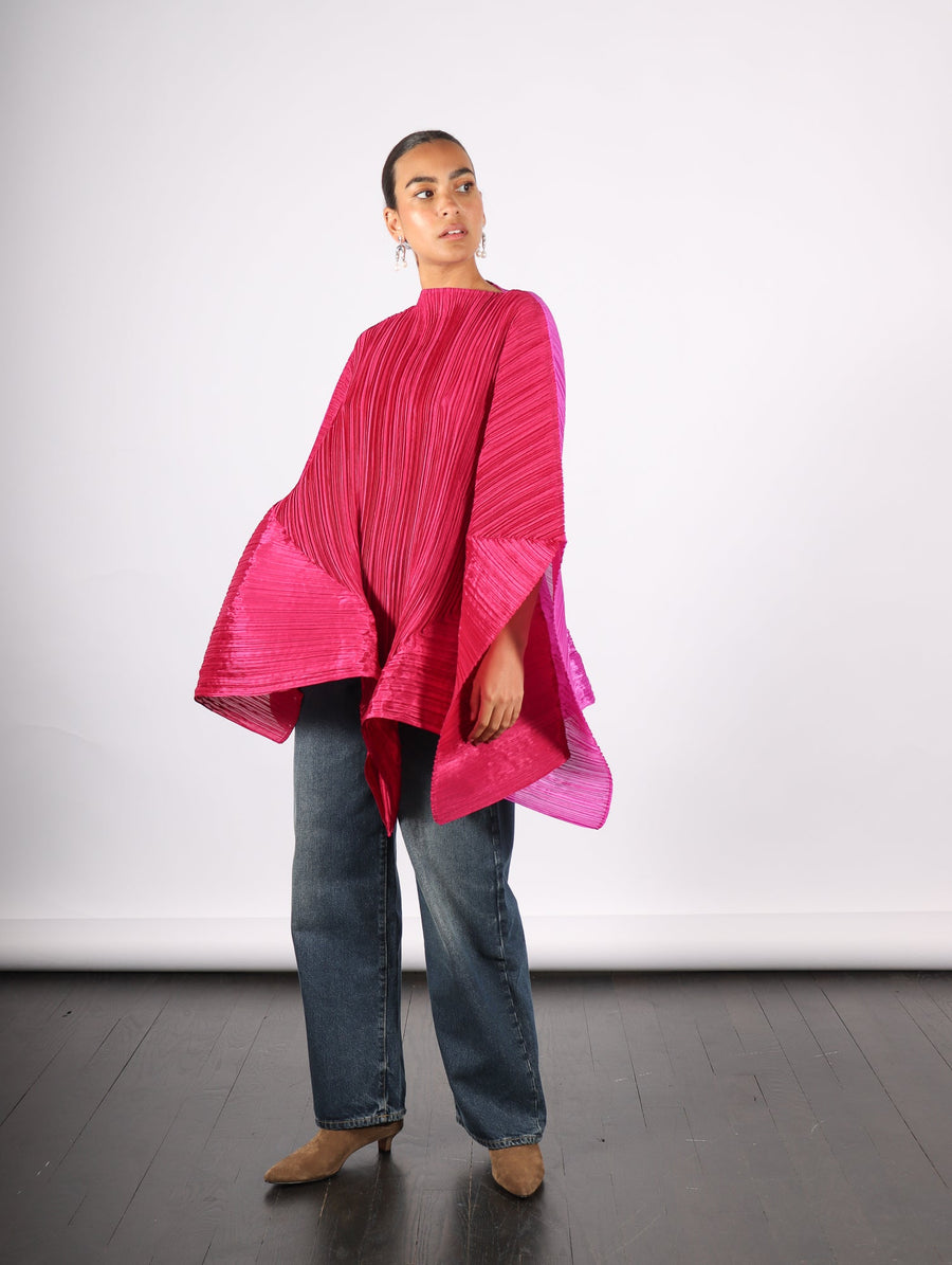 Stella Scarf in Magenta by Pleats Please Issey Miyake