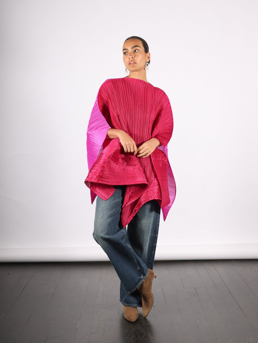 Stella Scarf in Magenta by Pleats Please Issey Miyake