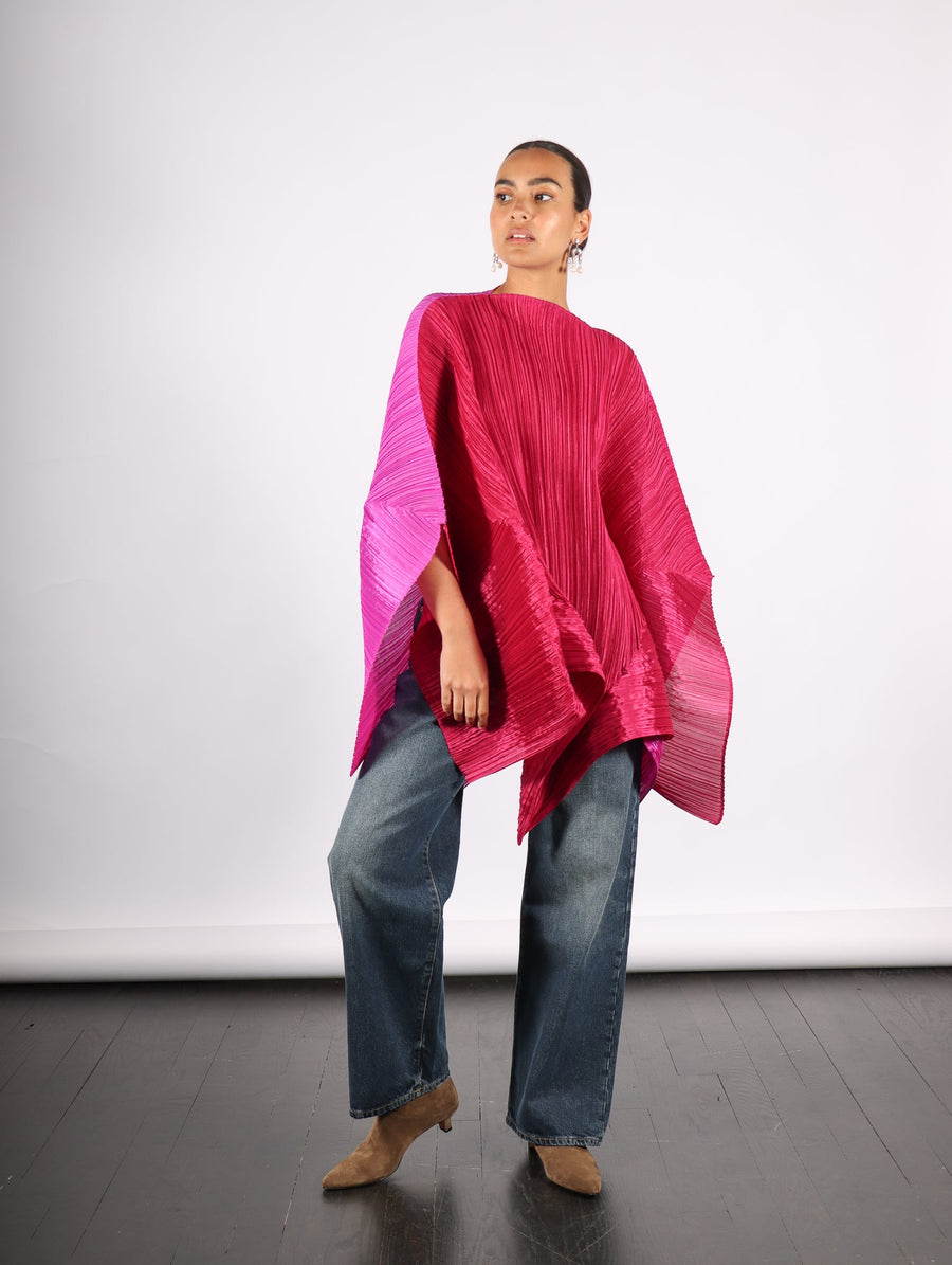 Stella Scarf in Magenta by Pleats Please Issey Miyake