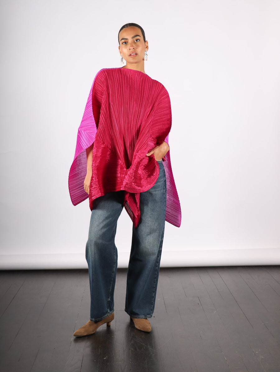 Stella Scarf in Magenta by Pleats Please Issey Miyake