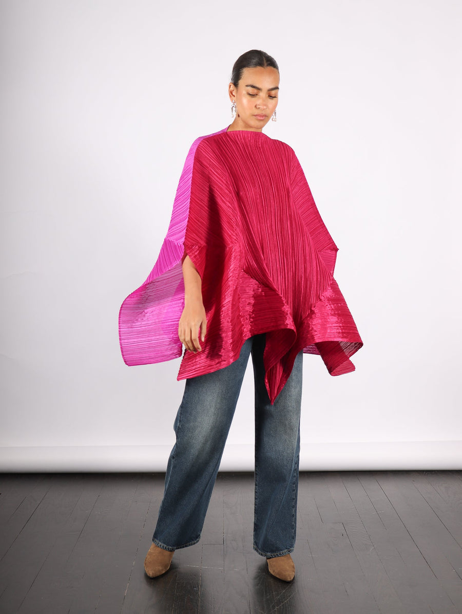 Stella Scarf in Magenta by Pleats Please Issey Miyake