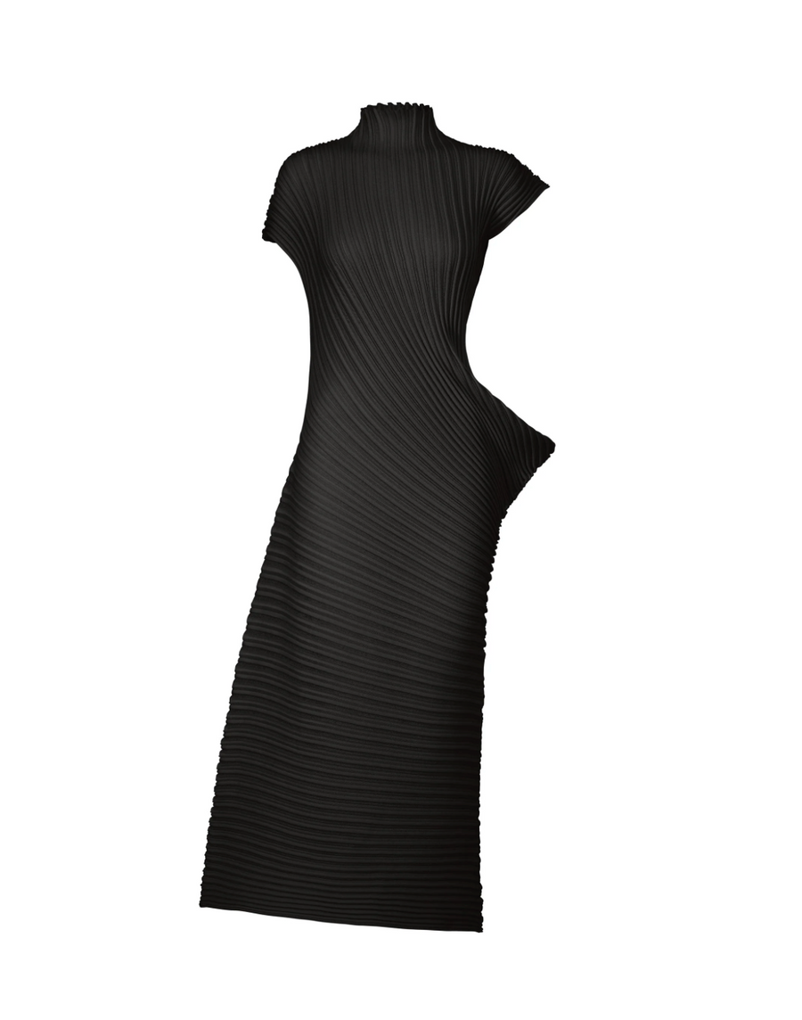 Stream Knit Dress in Black by Issey Miyake-Issey Miyake-Idlewild