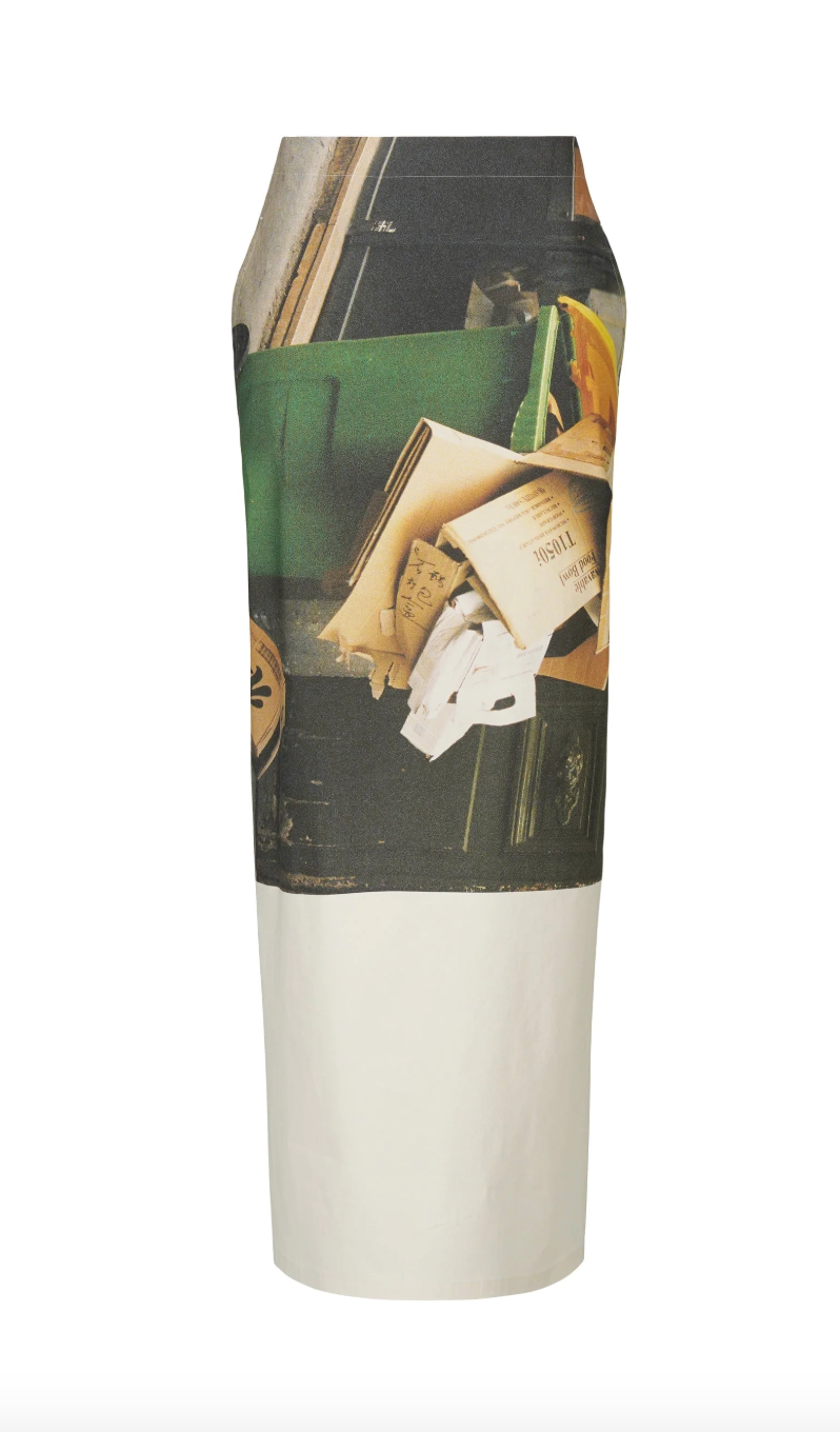 Street View Skirt in Off-White by Issey Miyake-Bottoms-Issey Miyake-Idlewild