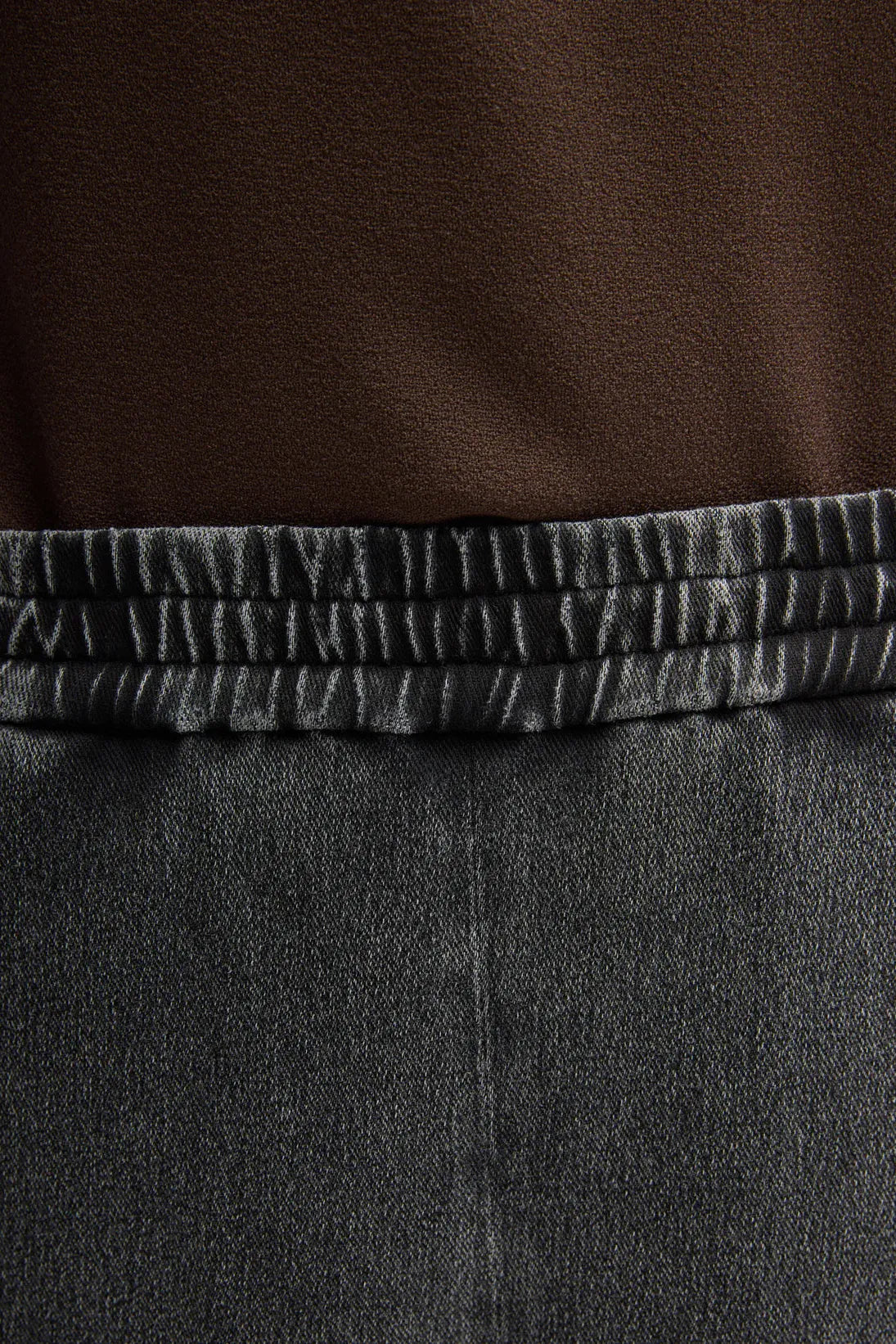 Stretch Denim Knit Winslow Pant in Black by Tibi-Bottoms-Tibi-Idlewild