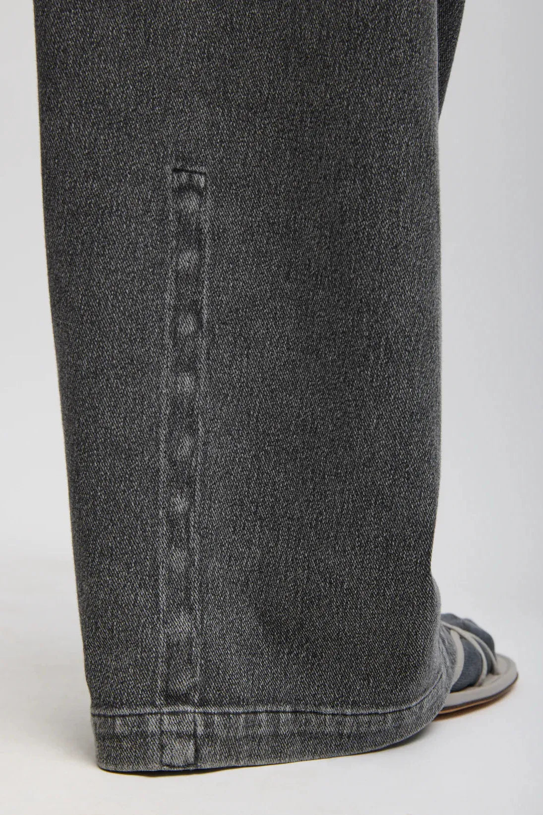 Stretch Denim Knit Winslow Pant in Black by Tibi-Bottoms-Tibi-Idlewild