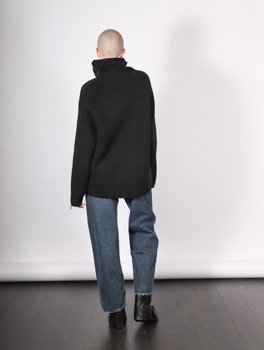 Suitcase Turtleneck in Black by Helmut Lang